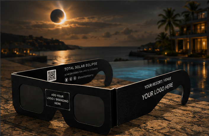TOTALITY property edition at a luxury coastal resort during the eclipse.